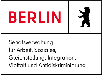 Logo der Berliner Senatsverwaltung für Arbeit, Soziales, Gleichstellung, Integration, Vielfalt und Antidiskriminierung