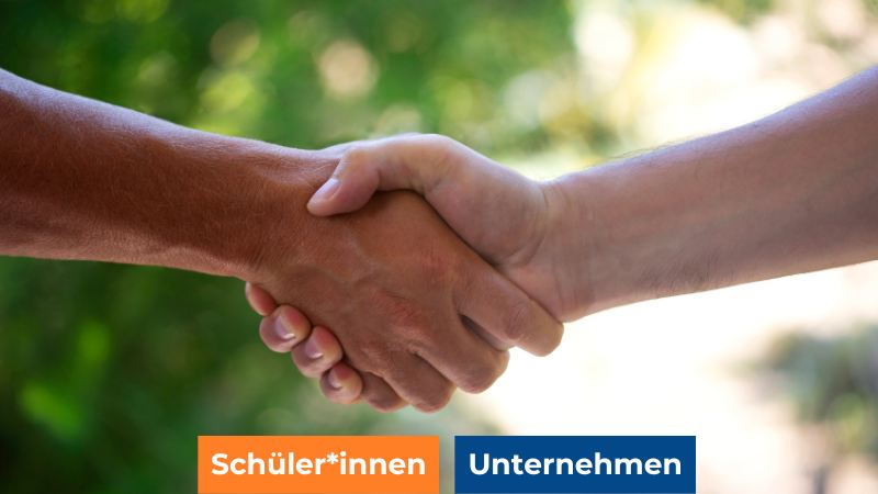 Shake Hands für den Tag des offenen Unternehmens